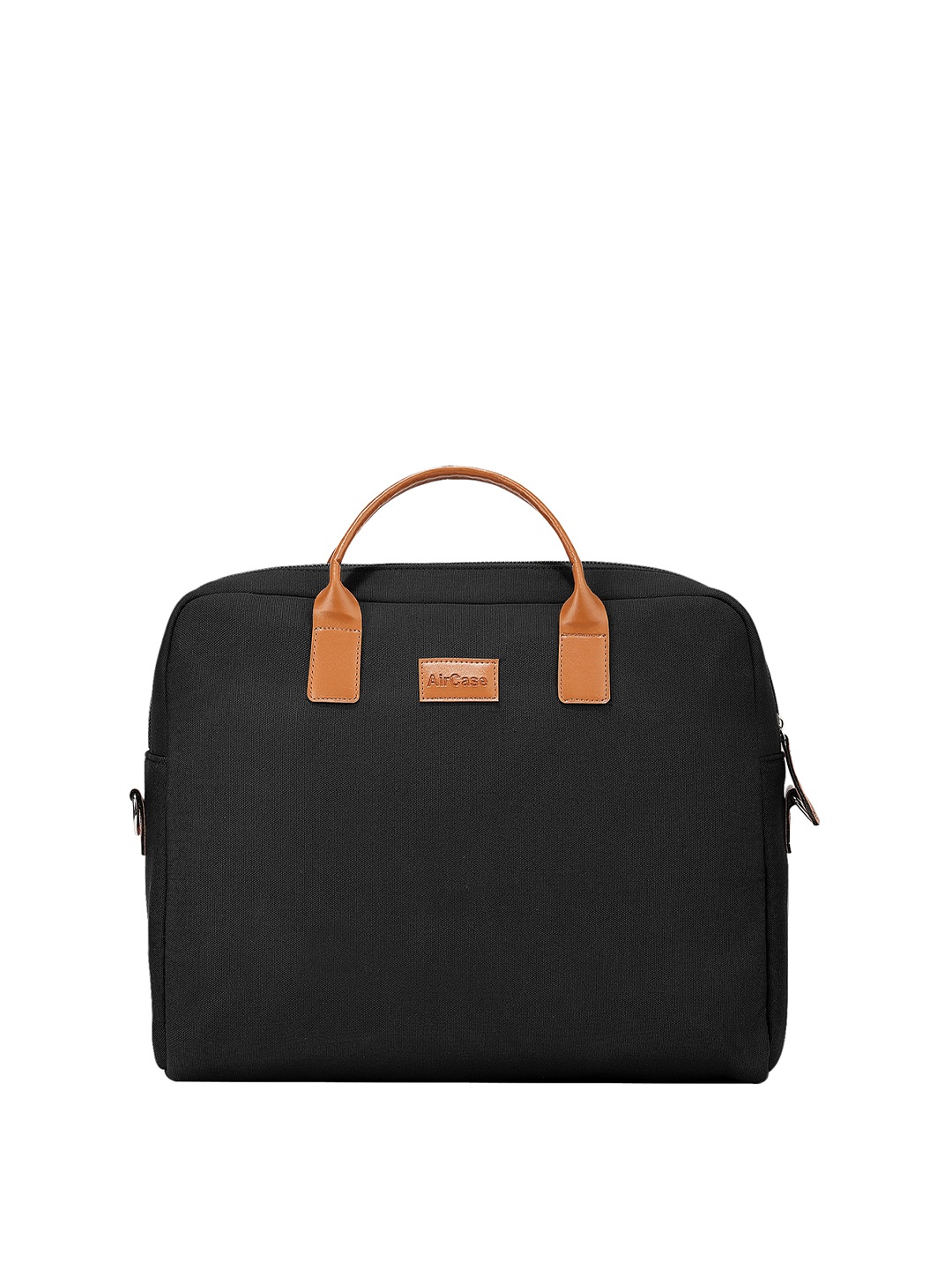 

AirCase Unisex Solid Messenger Bag, Black