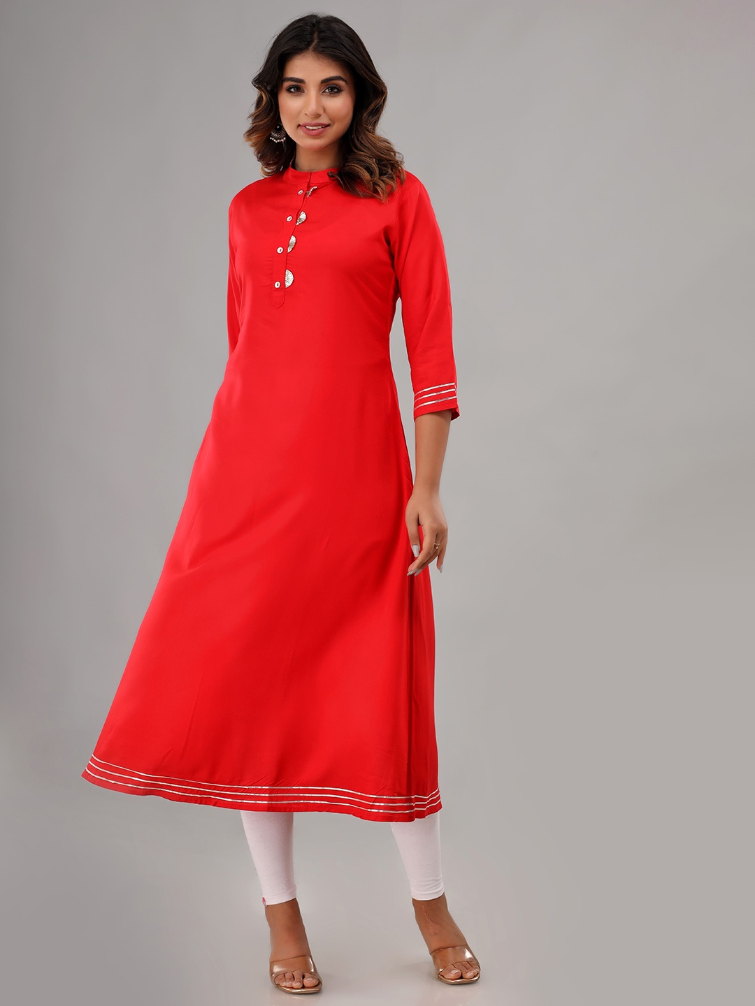 

Rouhab Women Thread Work Kurta, Yellow