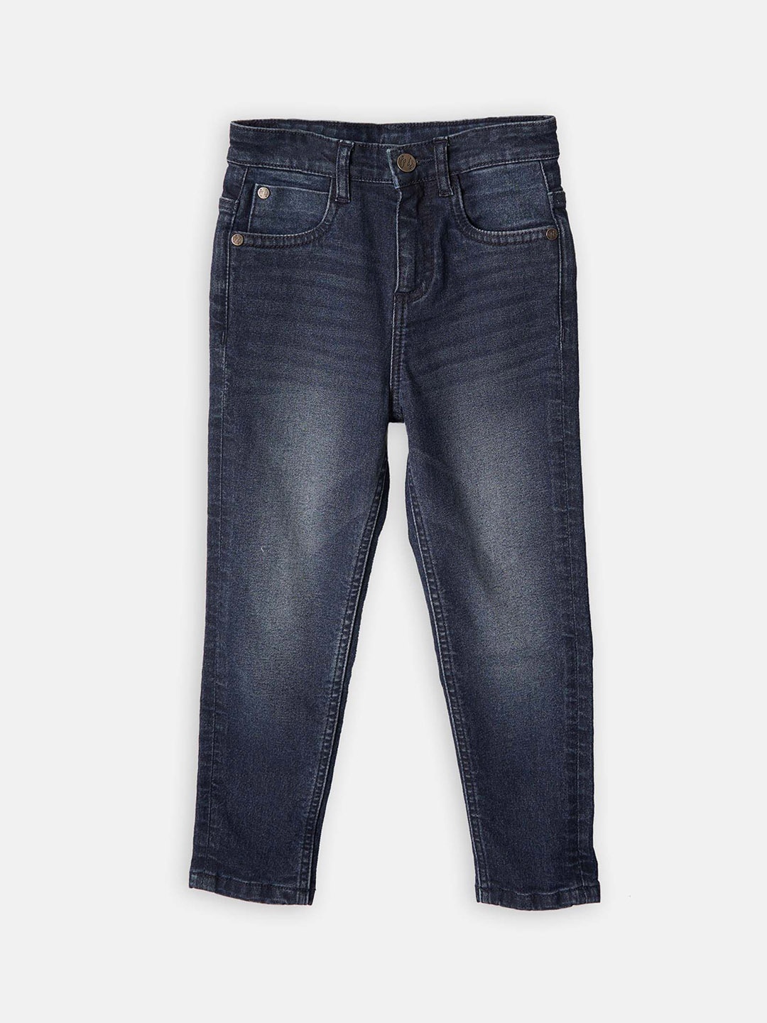 

Angel & Rocket Boys Slim Fit Mildly Distressed Light Fade Stretchable Jeans, Blue
