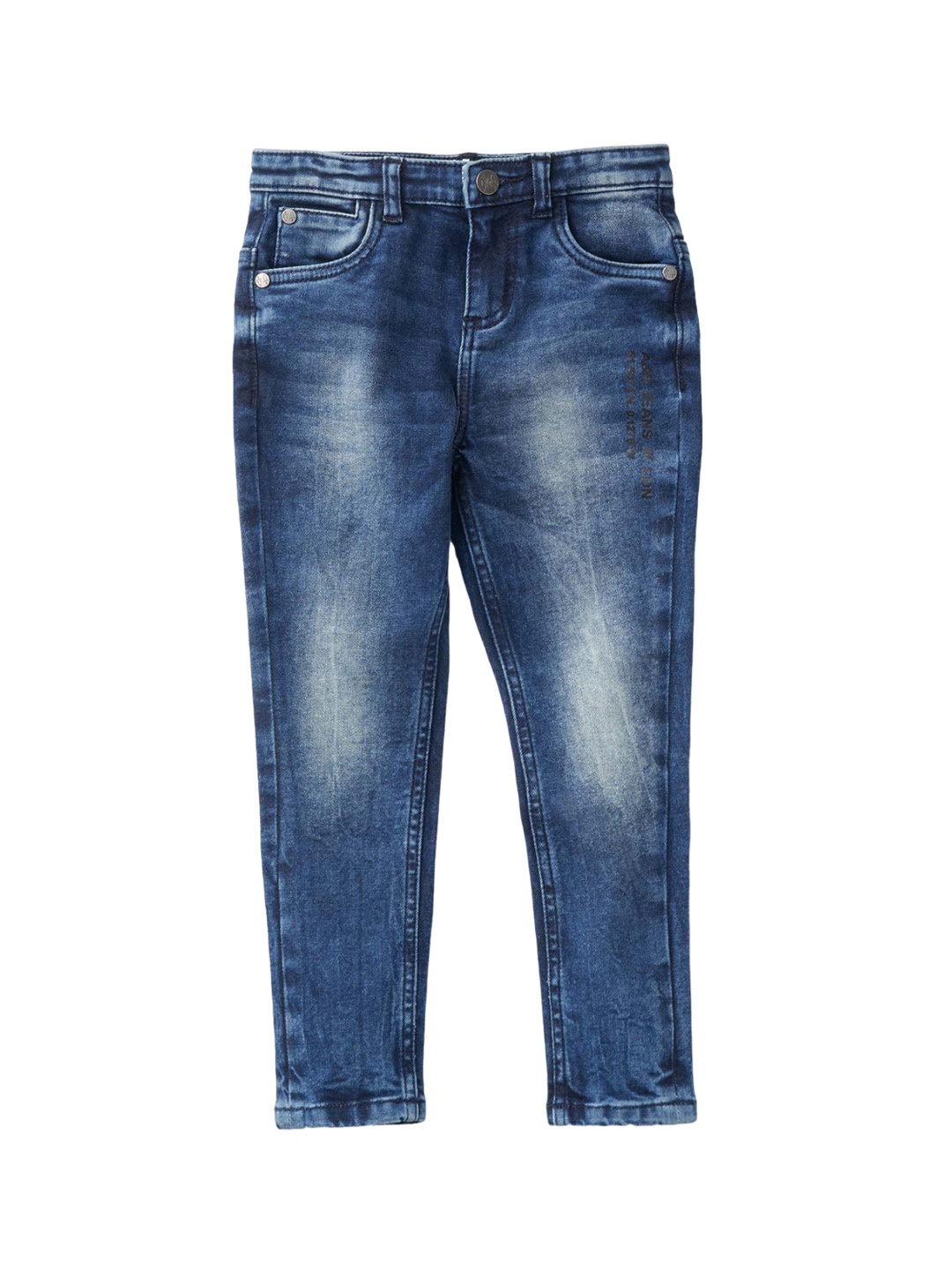 

Angel & Rocket Boys Slim Fit Heavy Fade Stretchable Jeans, Blue