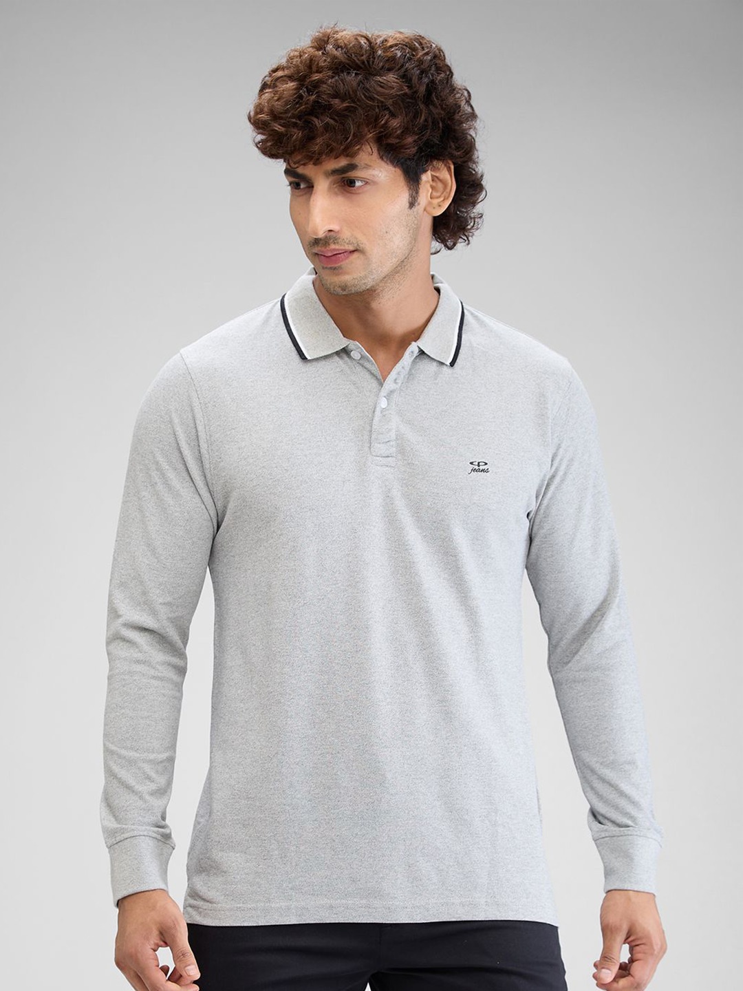 

ColorPlus Men Polo Collar Pockets T-shirt, Grey