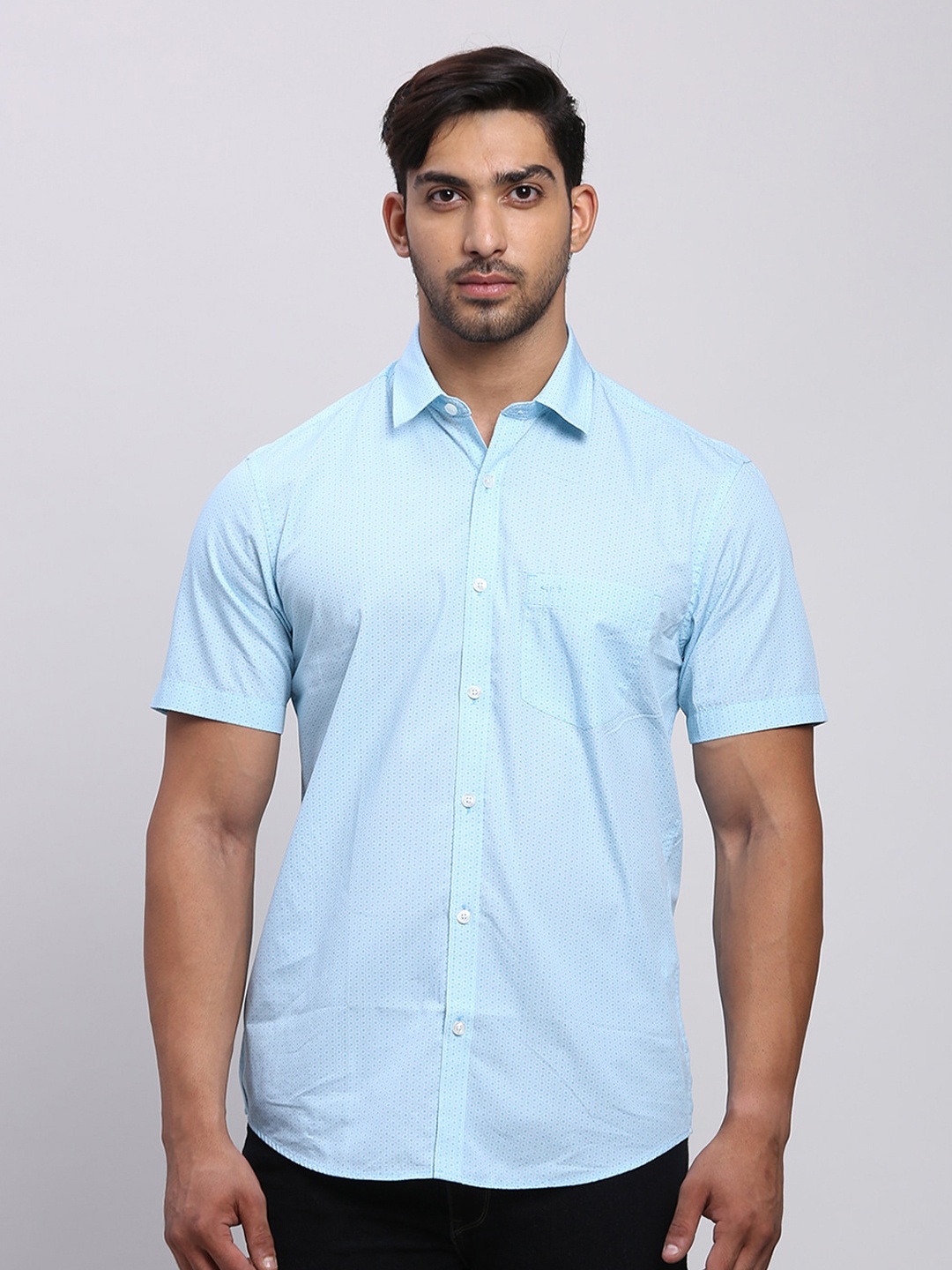 

ColorPlus Men Tailored Fit Opaque Casual Shirt, Blue