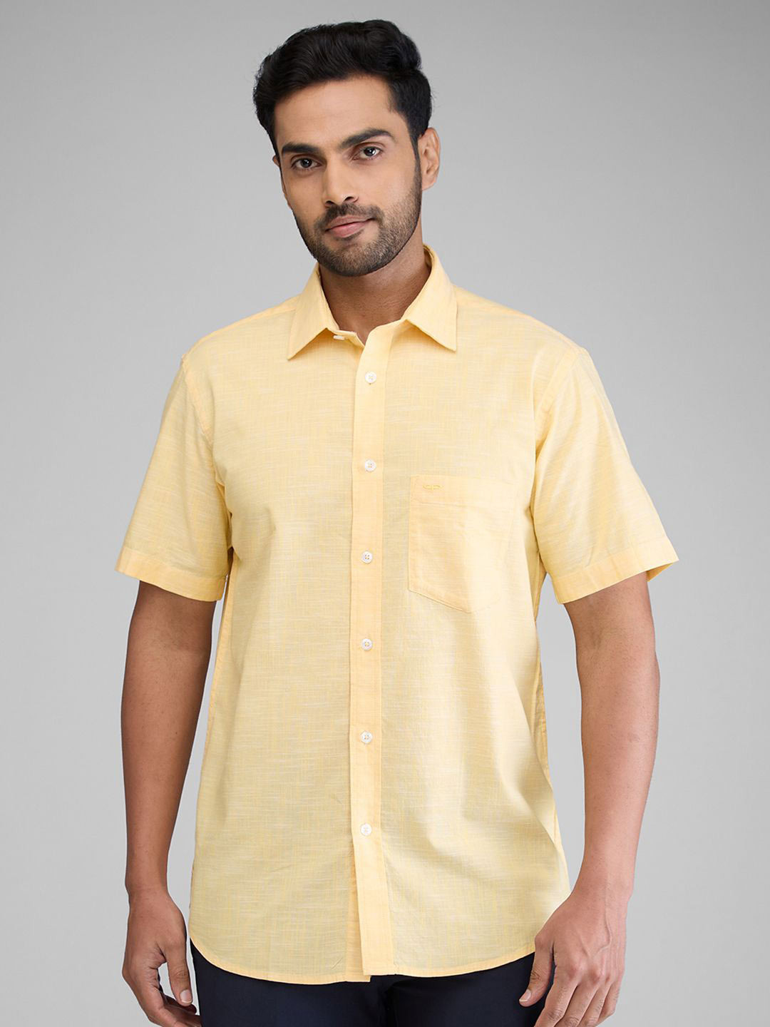 

ColorPlus Men Tailored Fit Opaque Casual Shirt, Yellow
