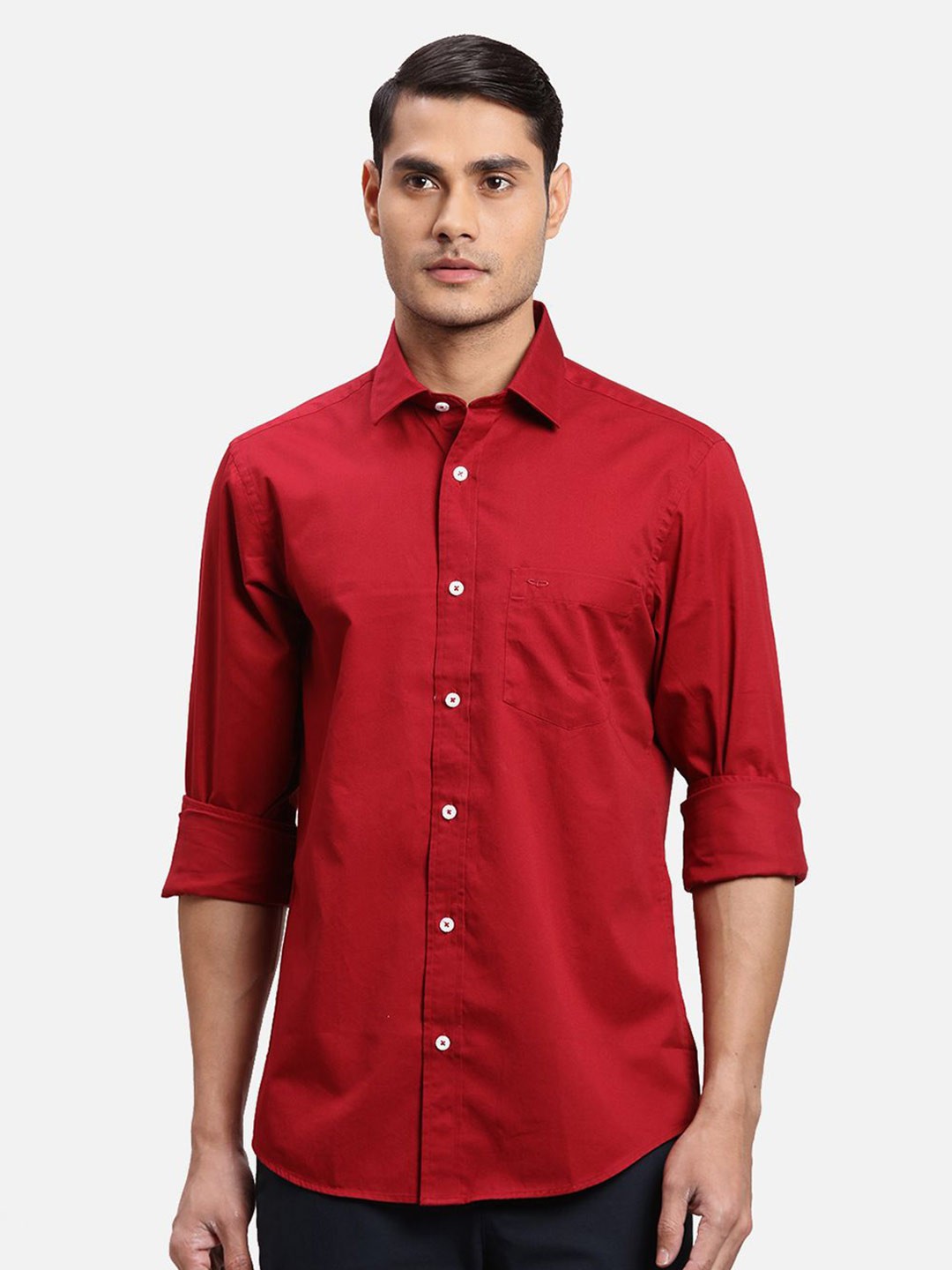 

ColorPlus Men Opaque Casual Shirt, Red