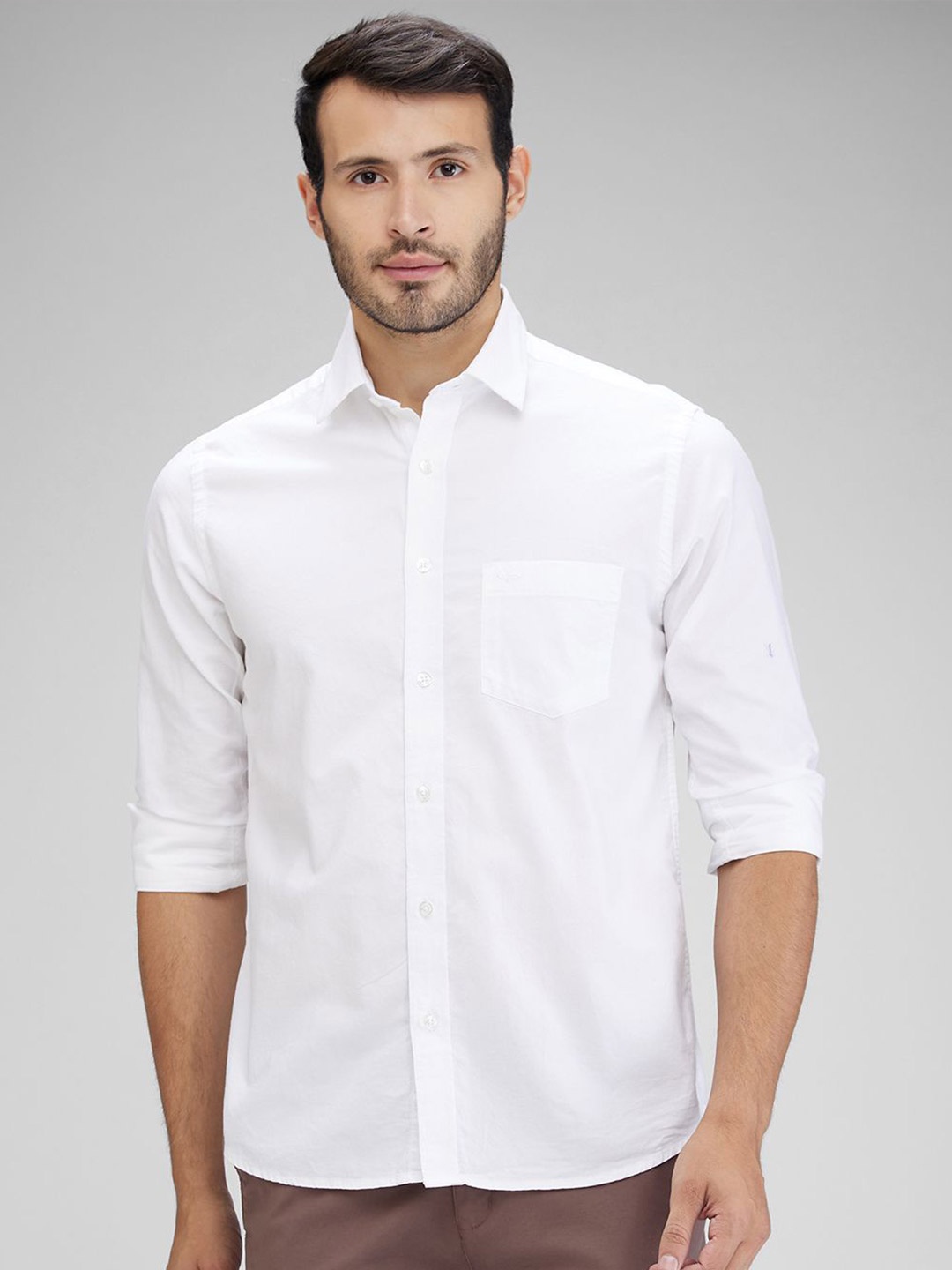 

ColorPlus Men Tailored Fit Opaque Casual Shirt, White