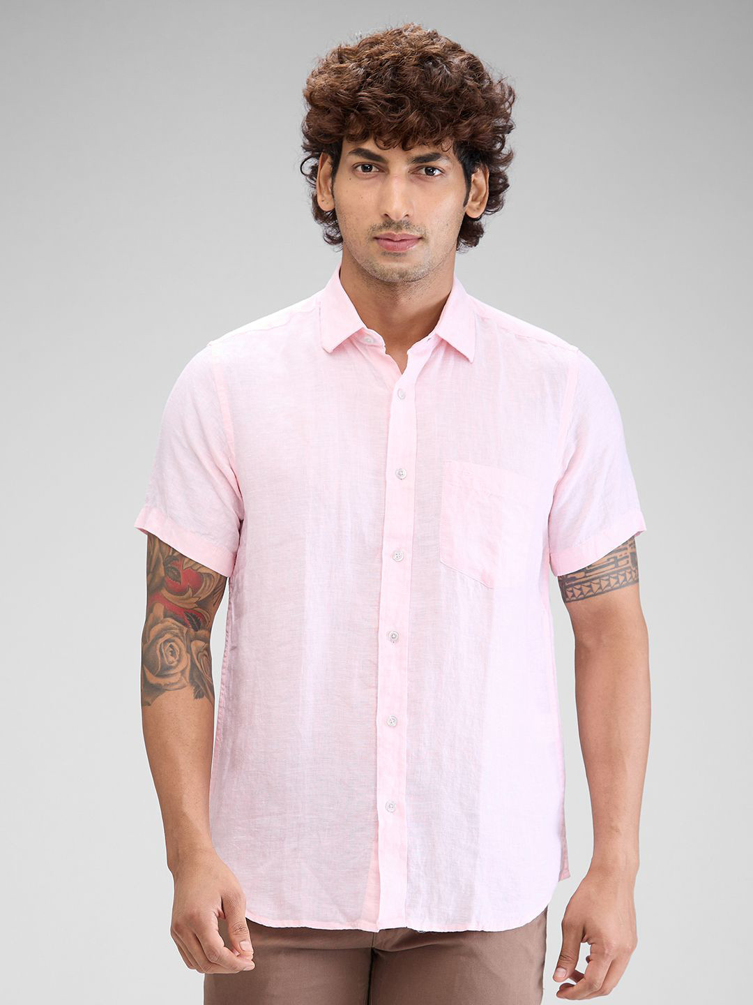 

ColorPlus Men Opaque Casual Shirt, Red