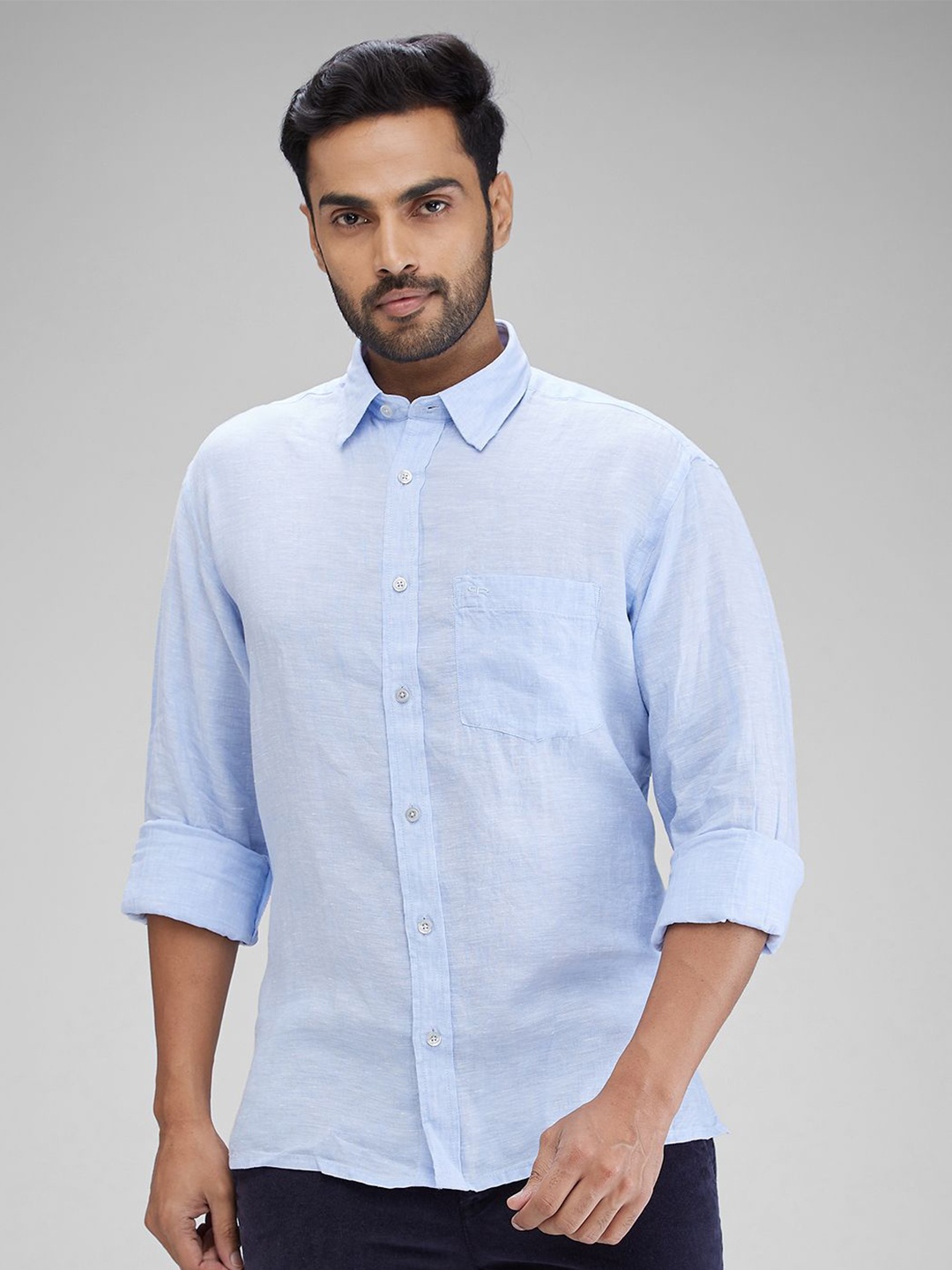 

ColorPlus Men Comfort Opaque Casual Shirt, Blue