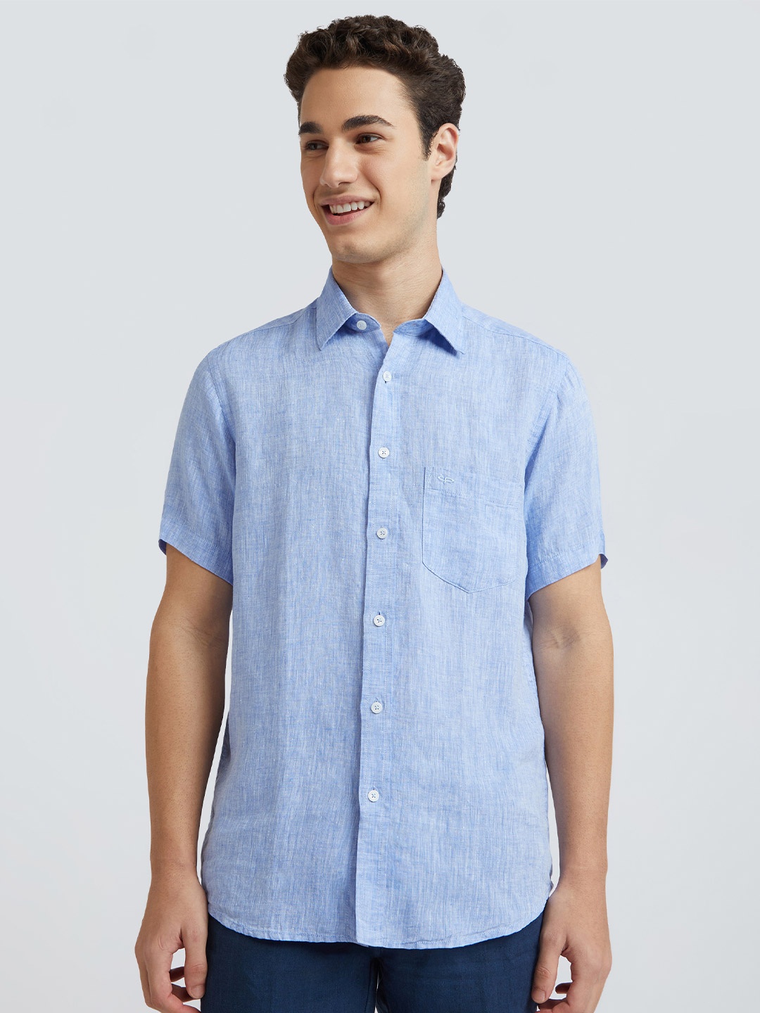 

ColorPlus Men Tailored Fit Opaque Casual Shirt, Blue