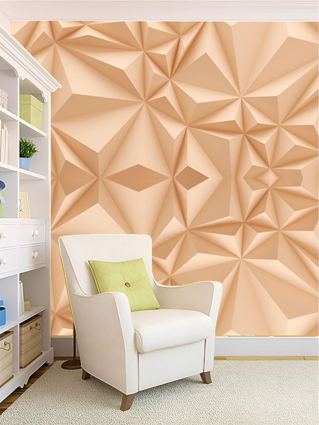 

Aura Peach Colored Printed Self-Adhesive Wall Sicker