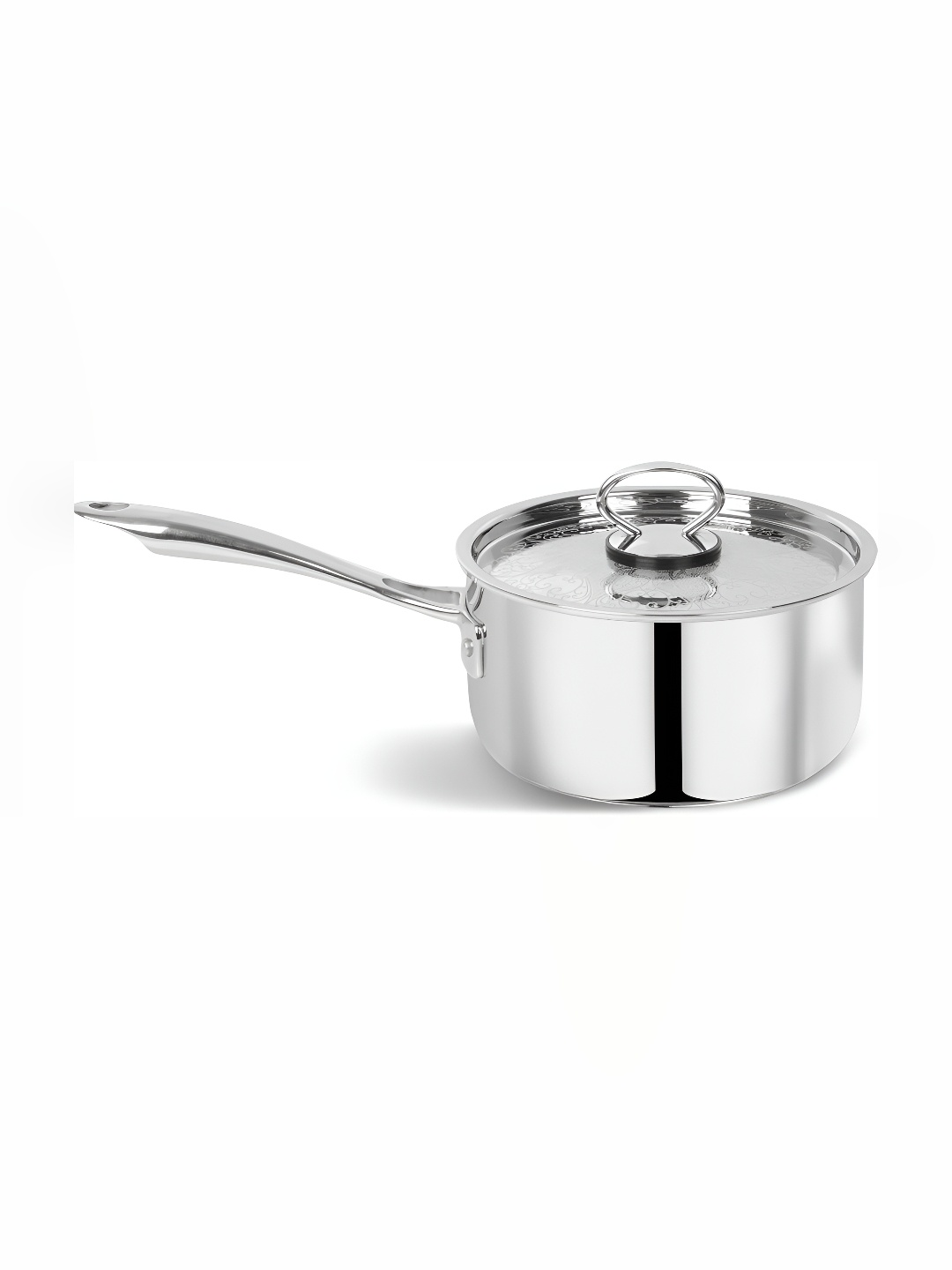 Pradeep Silver toned Stainless Steel Sauce Pan-1.9 L