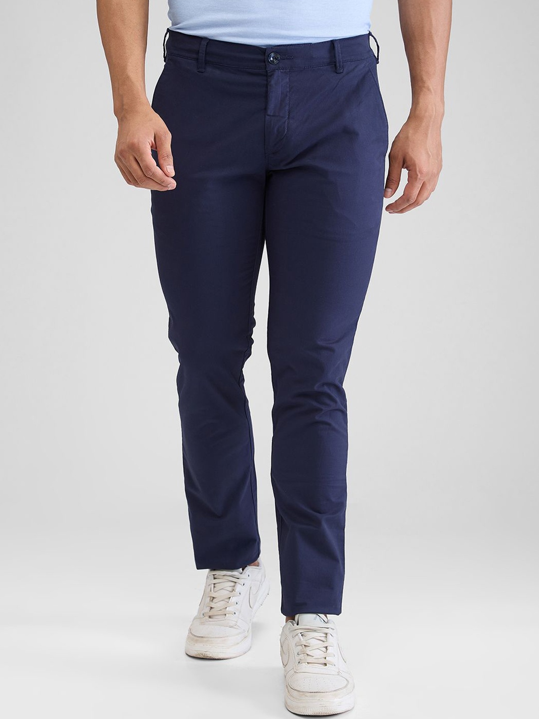 

ColorPlus Men Slim Fit Trousers, Blue