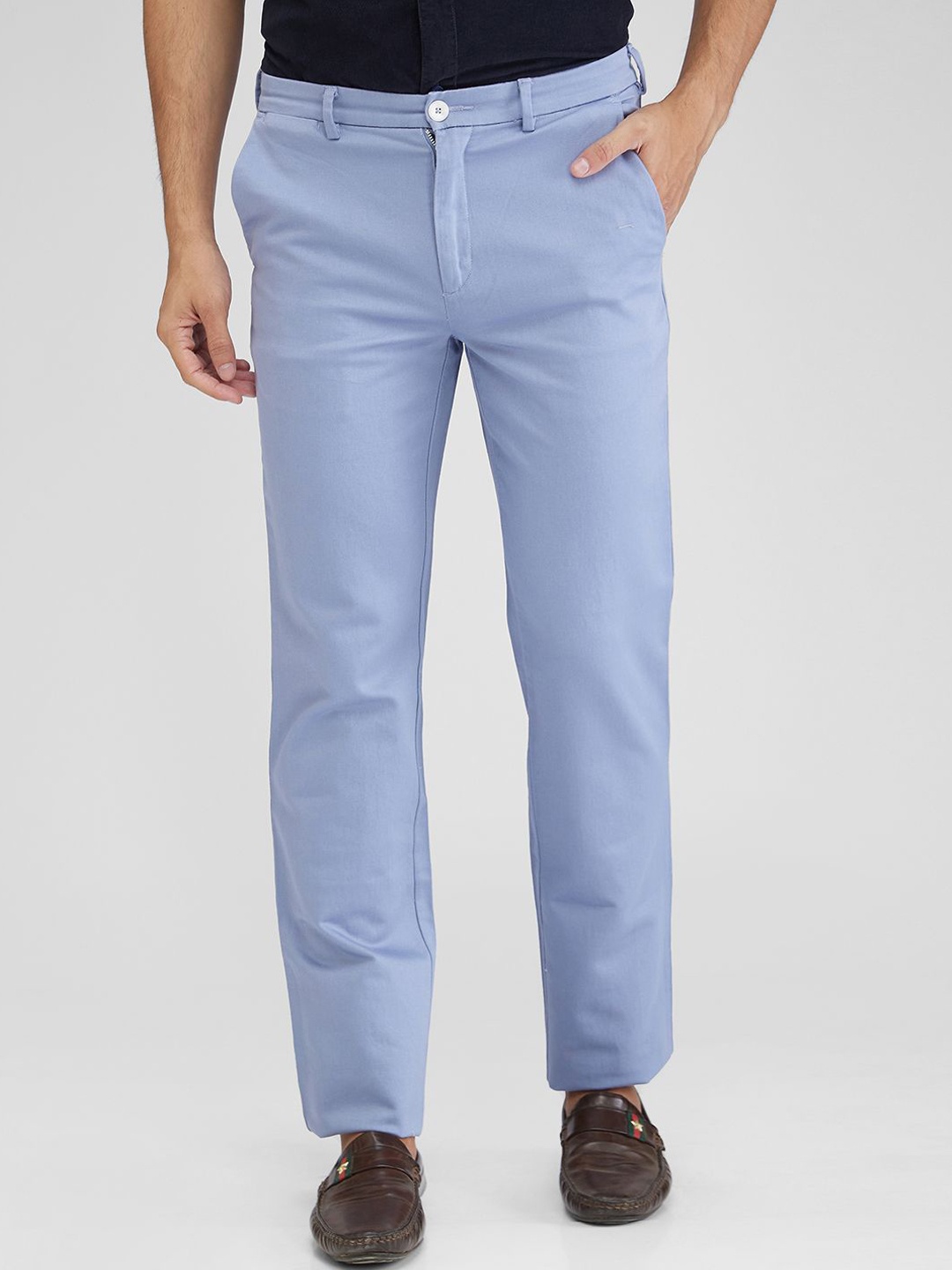 

ColorPlus Men Tailored Trousers, Blue