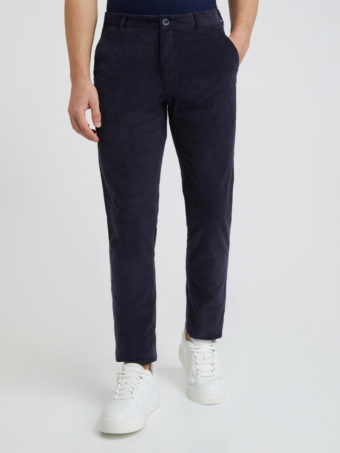 

ColorPlus Men Slim Fit Trousers, Blue