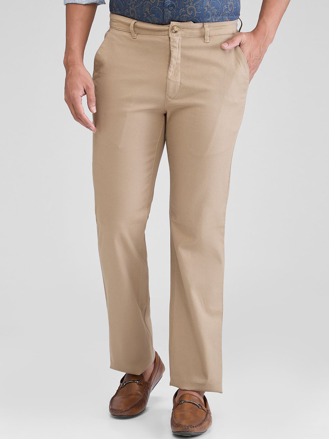 

ColorPlus Men Tailored Trousers, Brown