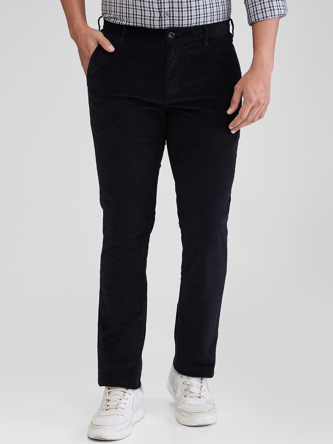

ColorPlus Men Slim Fit Chinos Trousers, Black