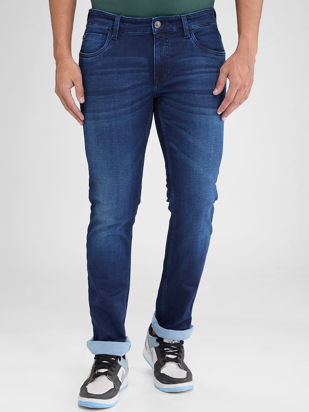 

ColorPlus Men Slim Fit Light Fade Jeans, Blue