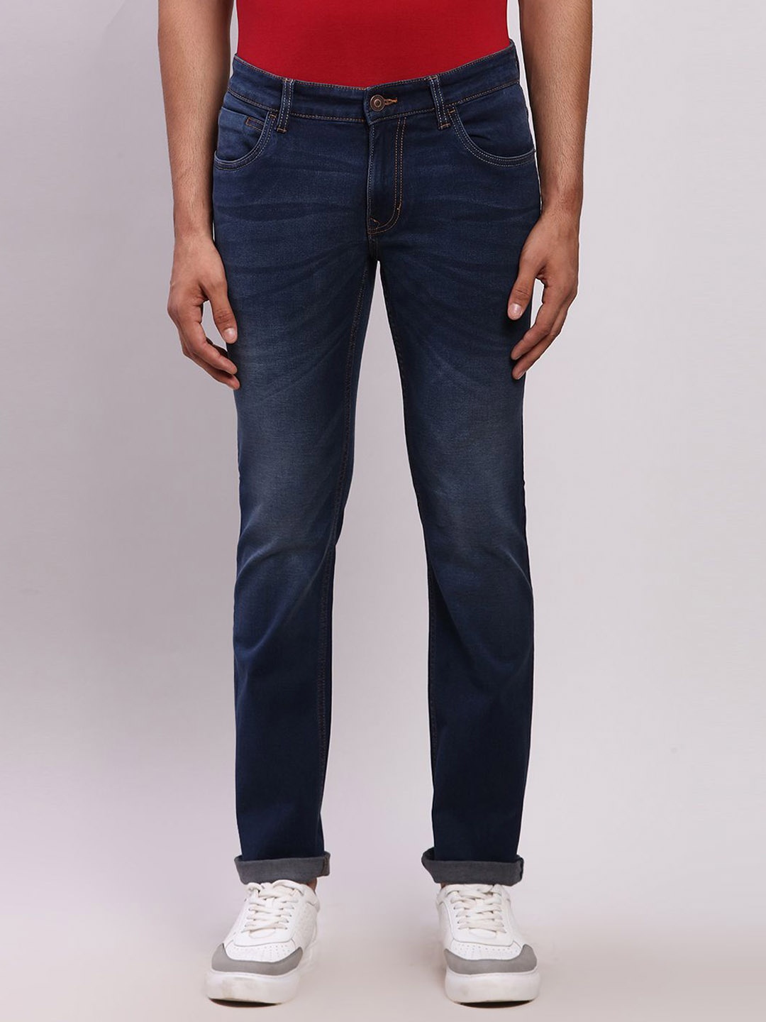

ColorPlus Men Slim Fit Light Fade Jeans, Blue