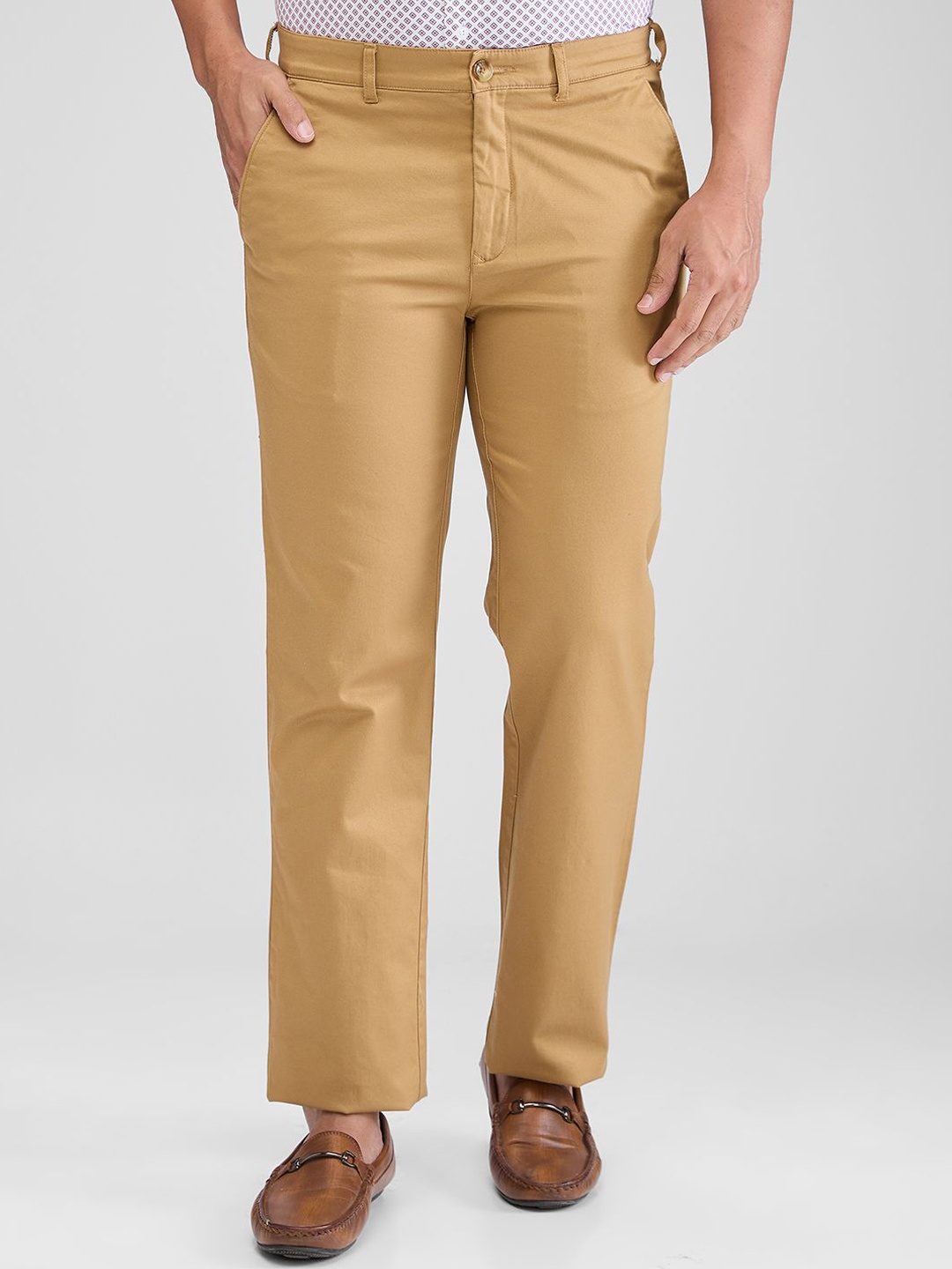 ColorPlus Men Trousers, Brown