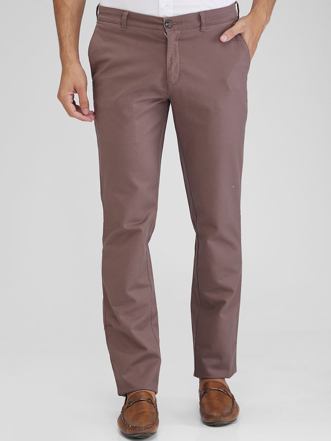 

ColorPlus Men Slim Fit Trousers, Brown