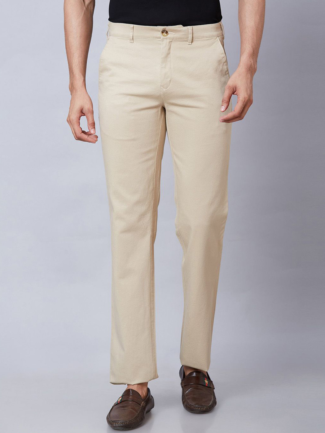 

ColorPlus Men Tailored Trousers, Brown
