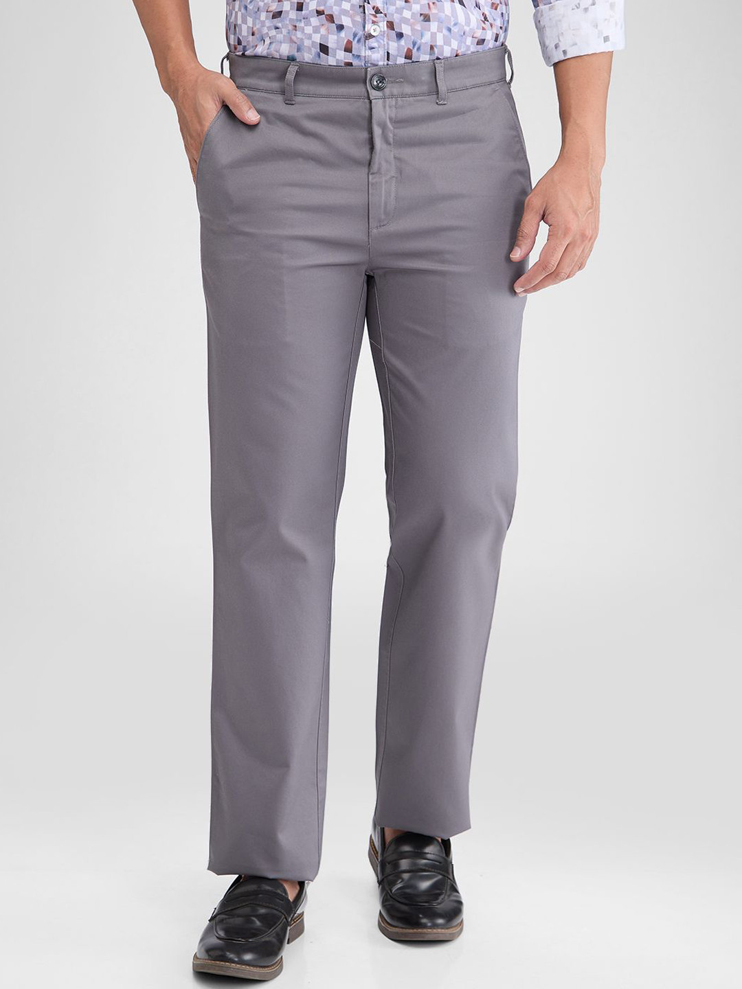 

ColorPlus Men Chinos Trousers, Grey