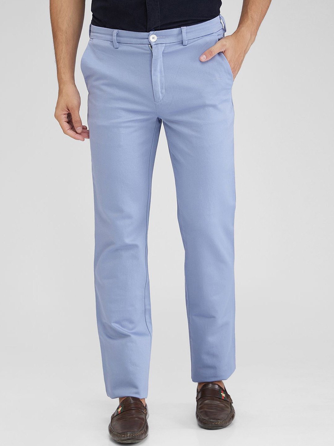 

ColorPlus Men Tailored Trousers, Blue