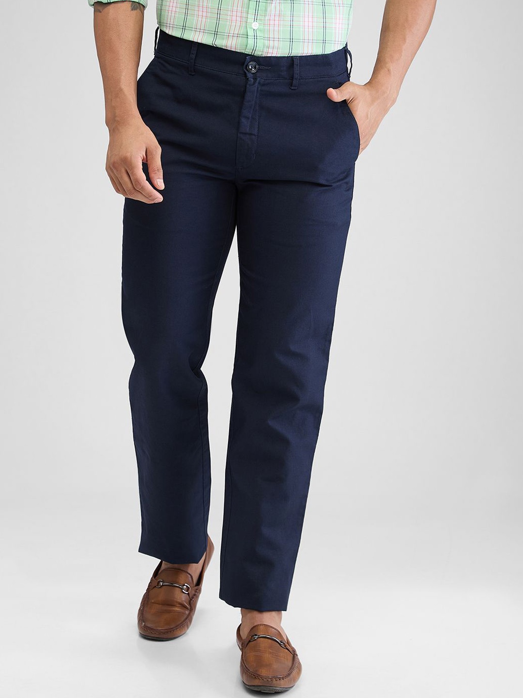 

ColorPlus Men Tailored Trousers, Blue