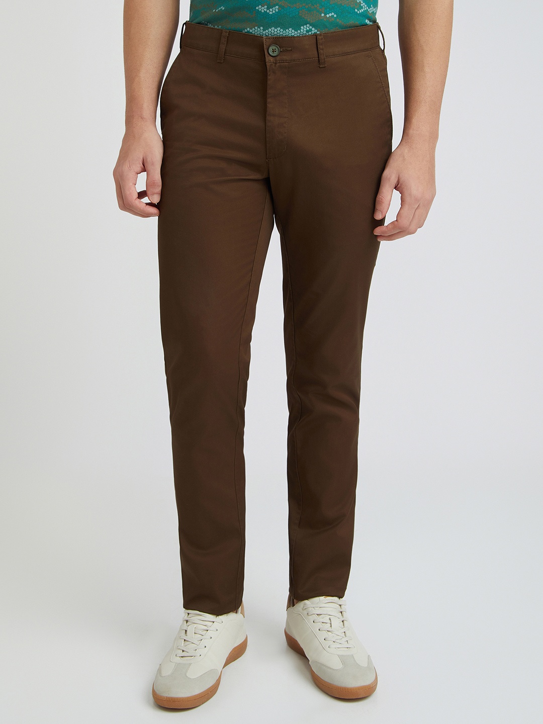 ColorPlus Men Trousers, Brown