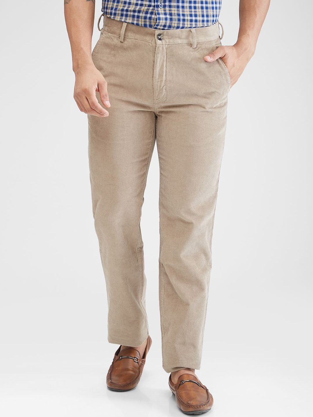 ColorPlus Men Trousers, Beige