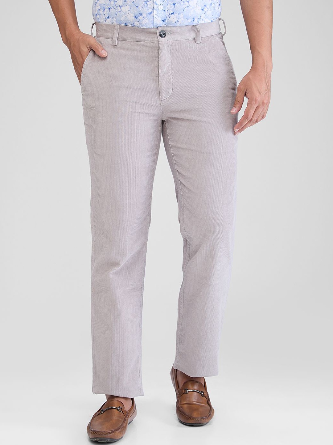 

ColorPlus Men Trousers, Grey
