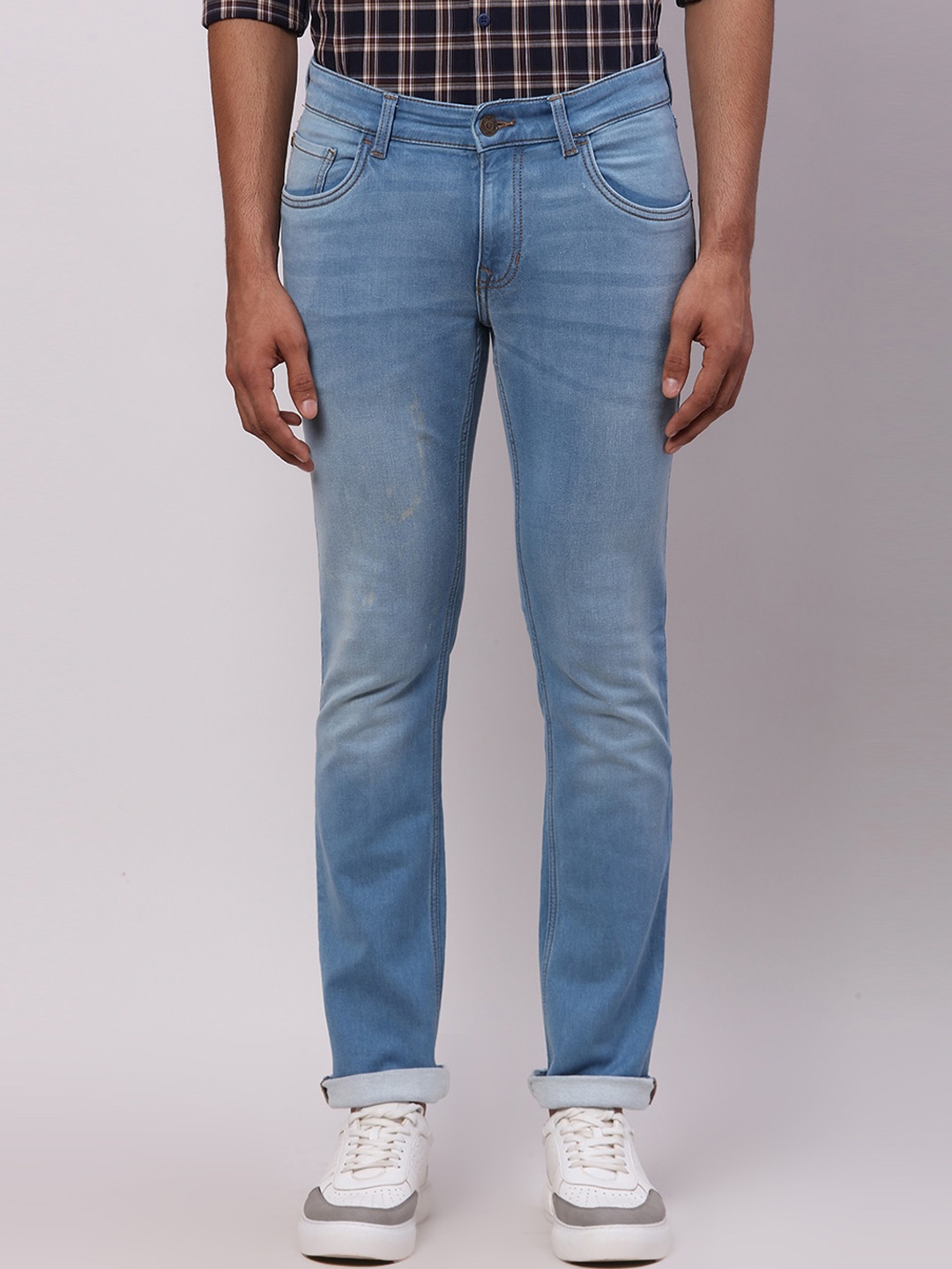 

ColorPlus Men Slim Fit Light Fade Jeans, Blue