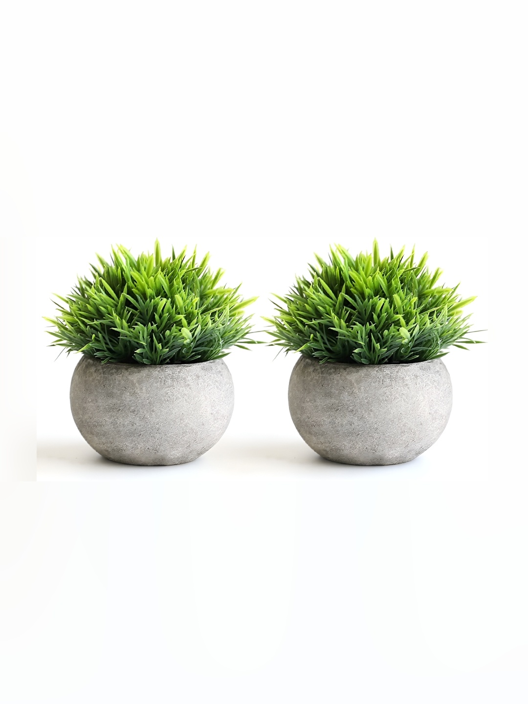 

Dekorly Green 2 Pieces Eucalyptus Artificial Plant With Pot