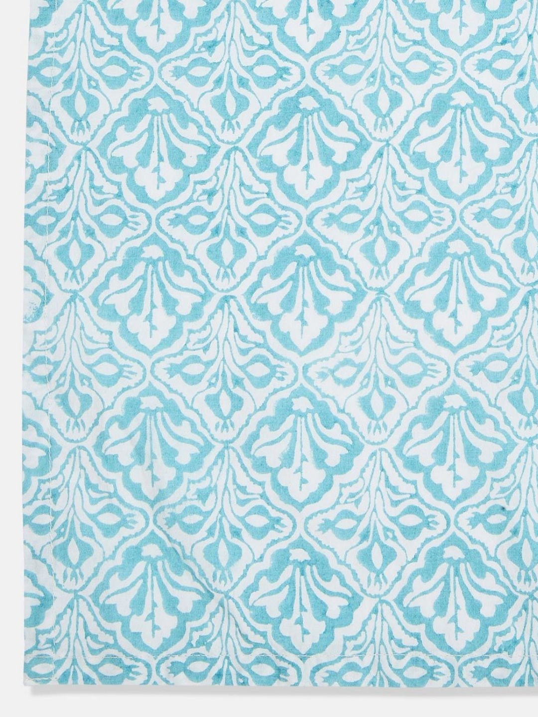 

Fabindia Blue Floral Cotton 2 Piece Single Regular Bedding Set
