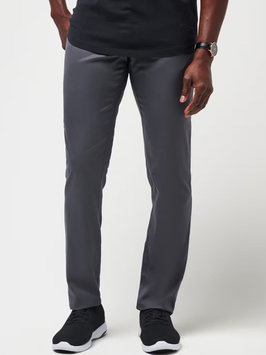 

TRAVIS MATHEW Men Straight Fit Chinos Trousers, Grey
