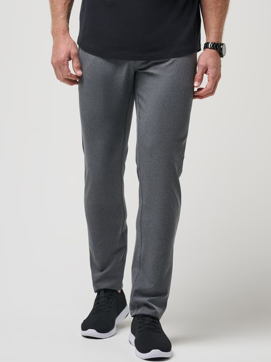 

TRAVIS MATHEW Men Straight Fit Chinos Trousers, Grey