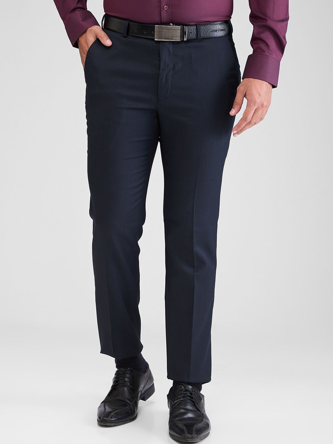 

Park Avenue Men Slim Fit Trousers, Blue