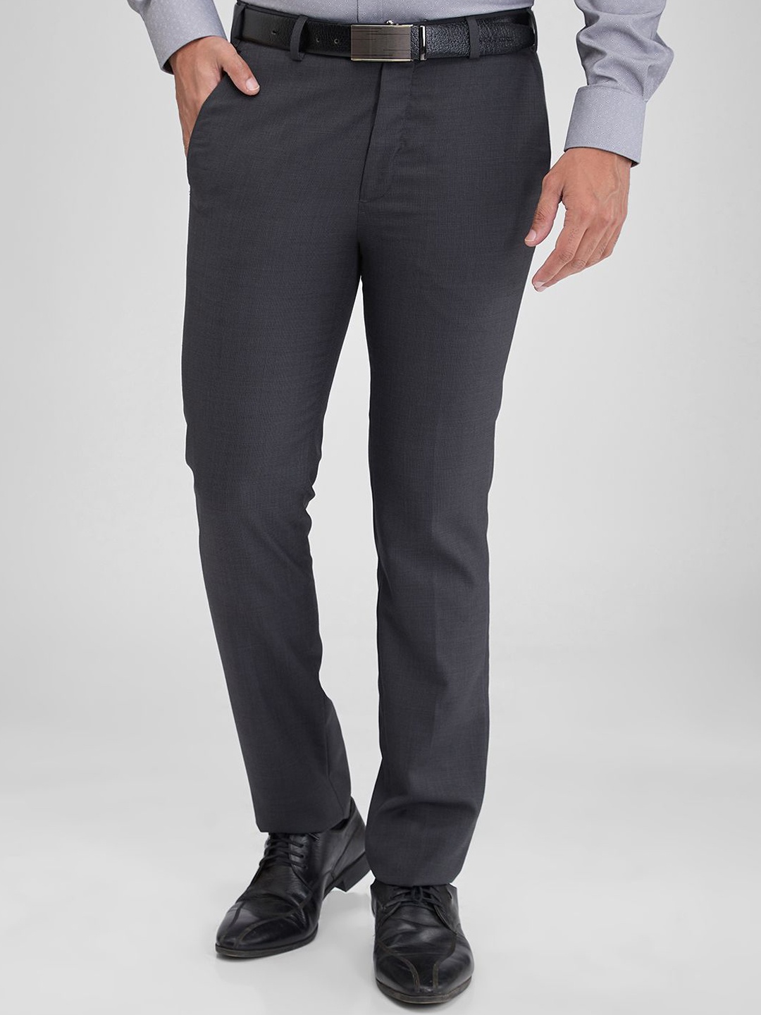 

Park Avenue Men Slim Fit Trousers, Grey