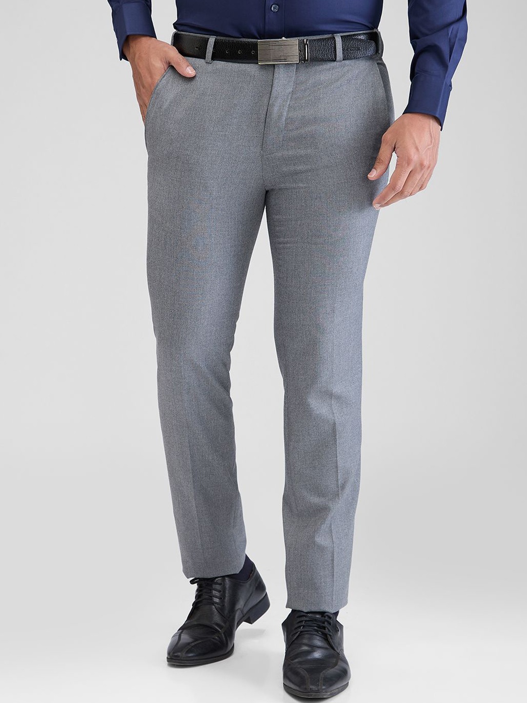 

Park Avenue Men Slim Fit Trousers, Grey