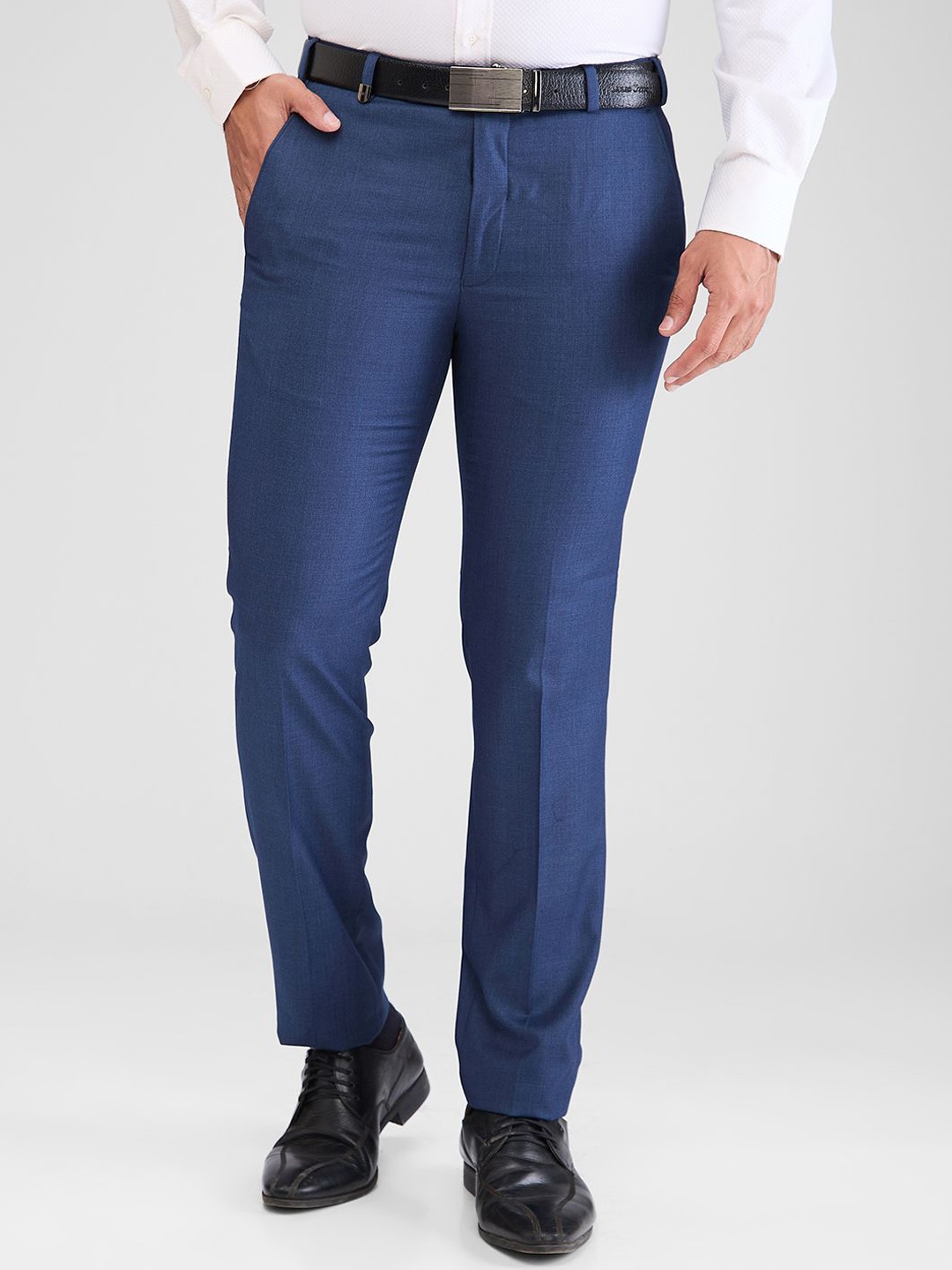 

Park Avenue Men Slim Fit Trousers, Blue