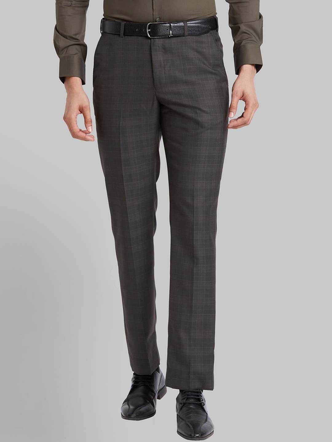 

Park Avenue Men Checked Trousers, Brown