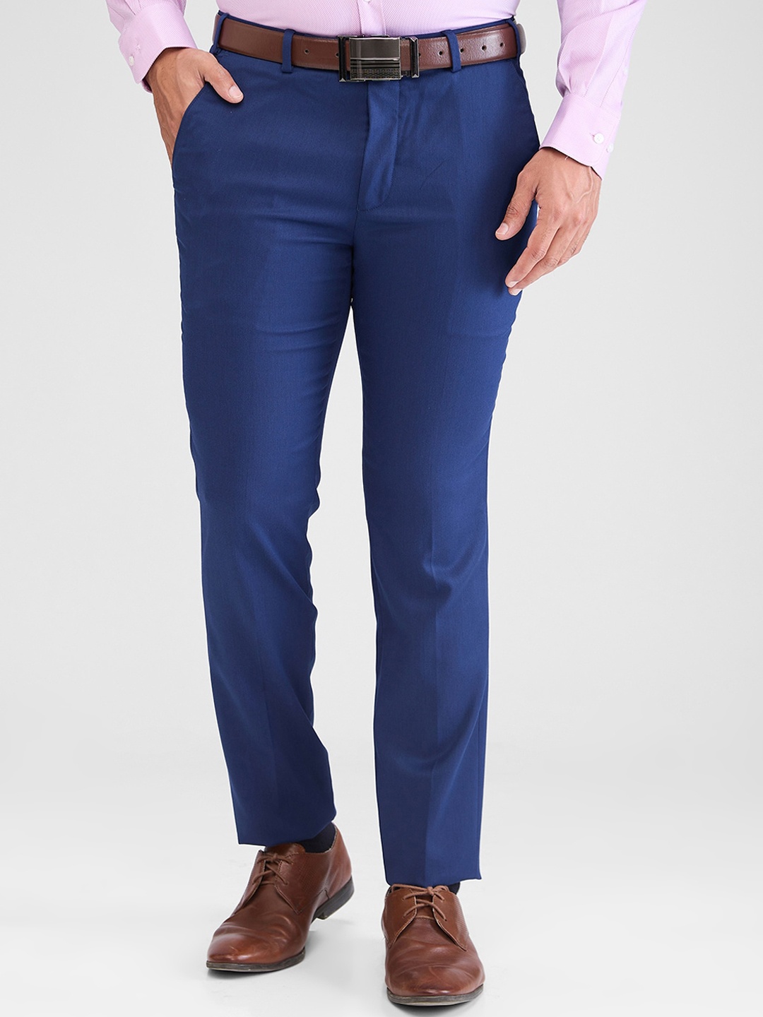 

Park Avenue Men Slim Fit Trousers, Blue