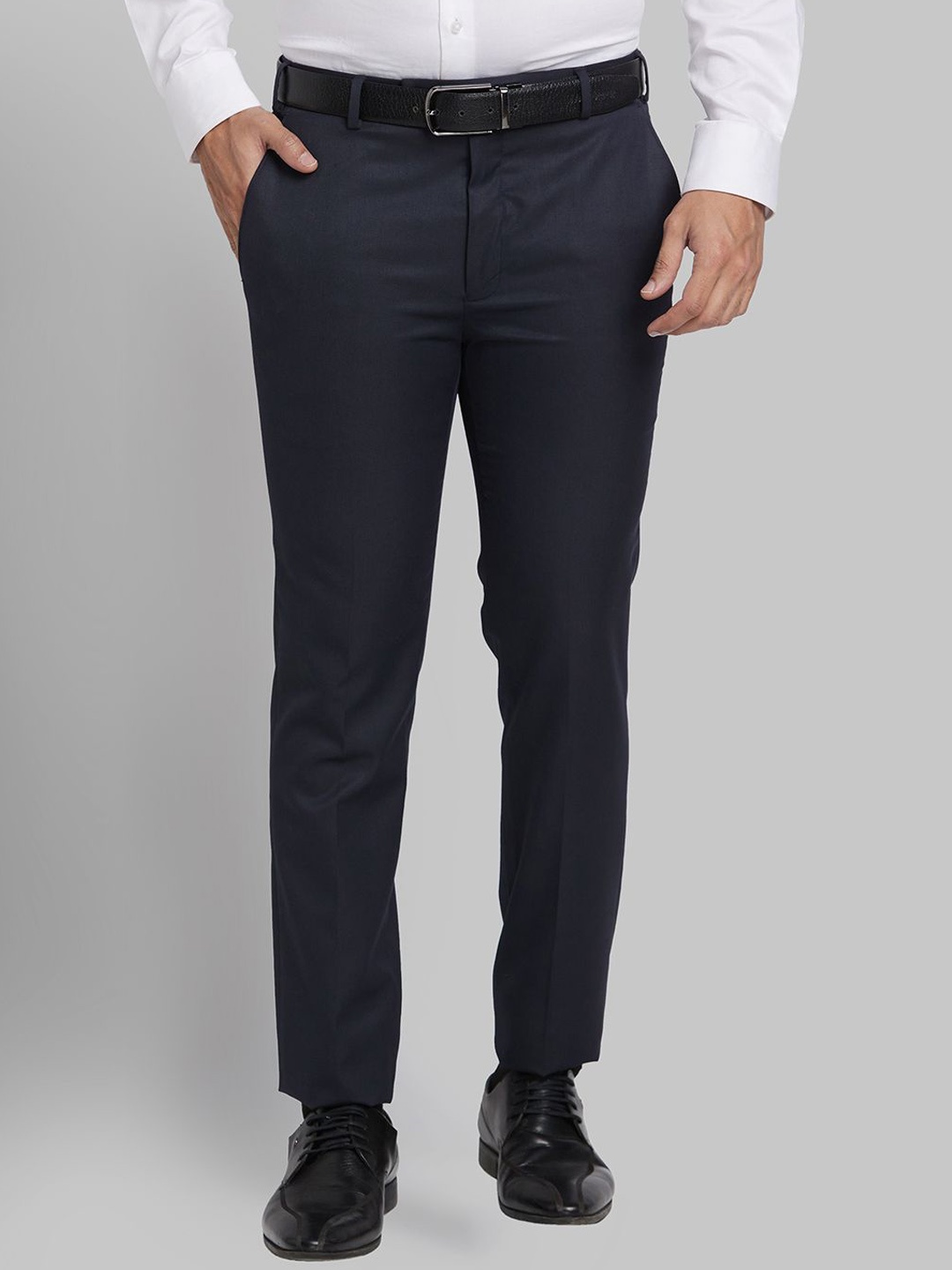 

Park Avenue Men Slim Fit Trousers, Blue