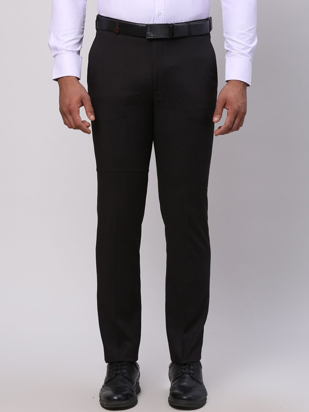 

Park Avenue Men Slim Fit Trousers, Black