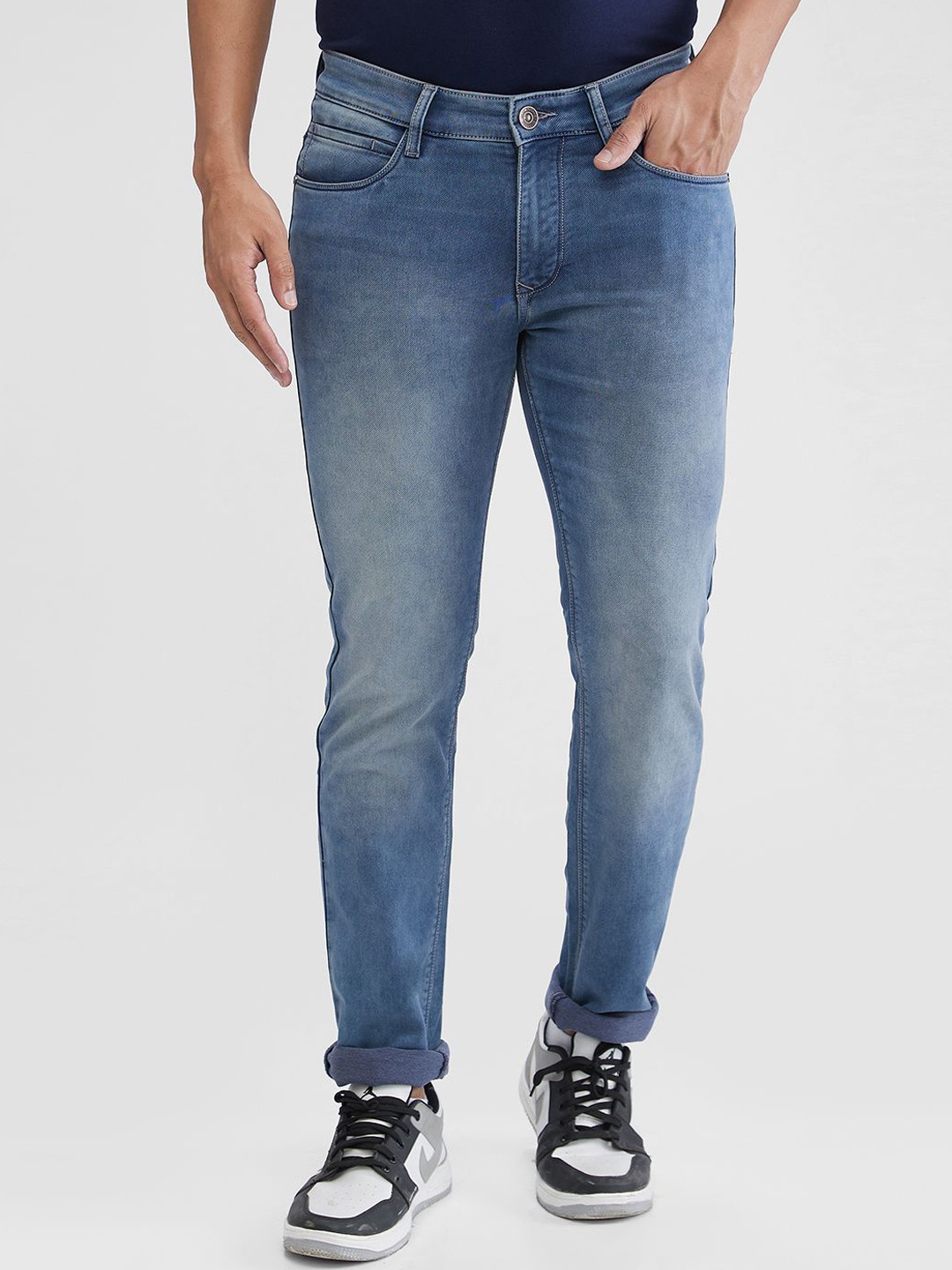 

Park Avenue Men Slim Fit Heavy Fade Jeans, Blue