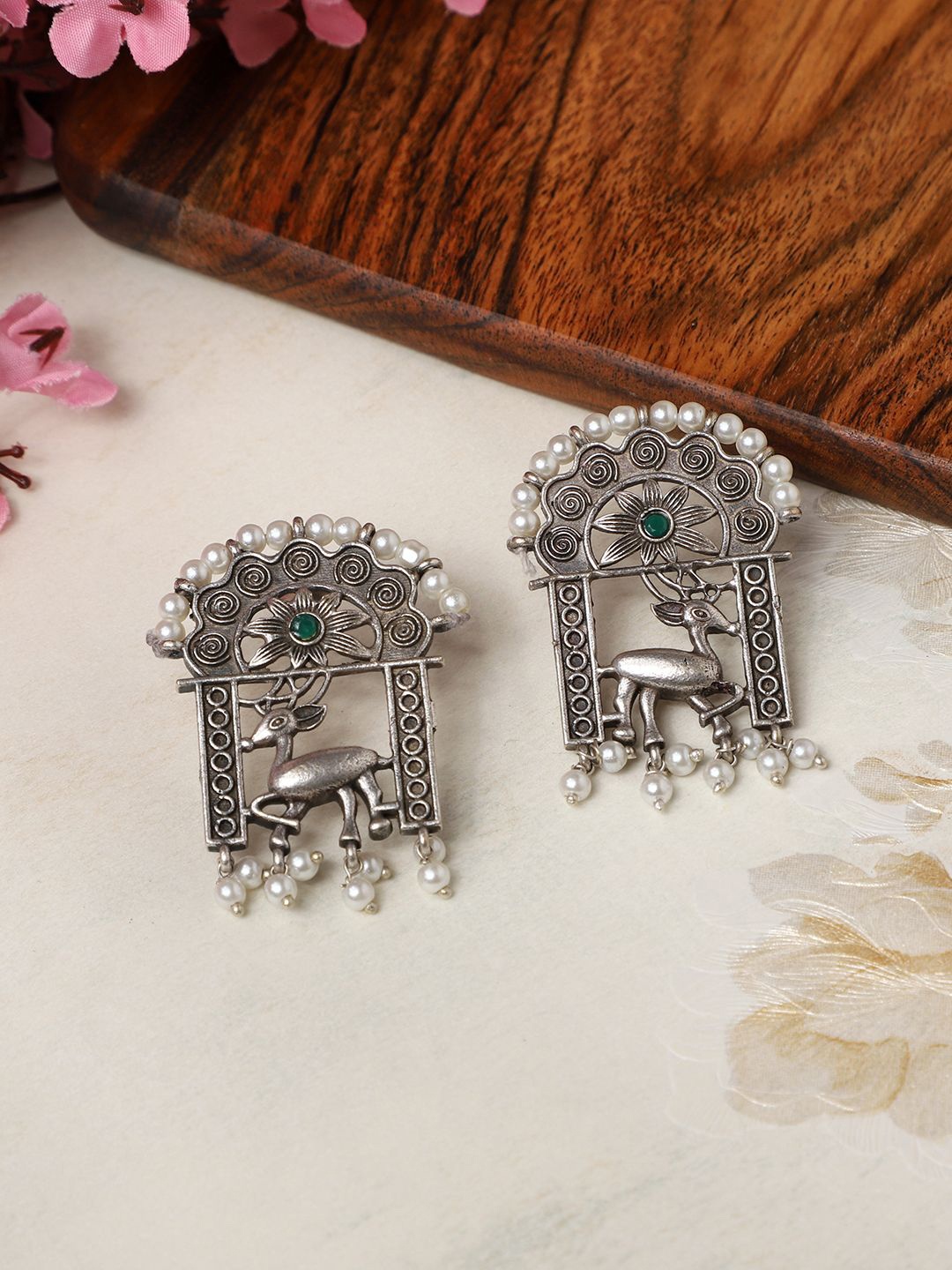 

VENI Contemporary Drop Earrings, Silver