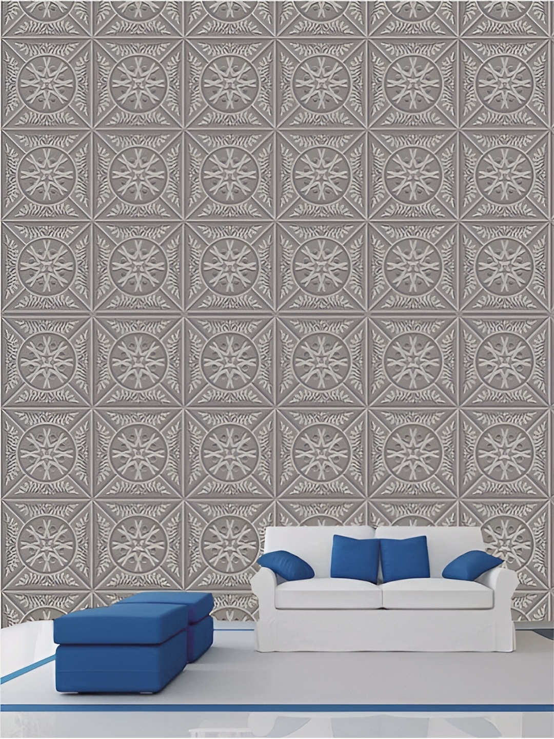 

Aura Grey Abstract Printed Self Adhesive 3D Decals & Stickers, Multi