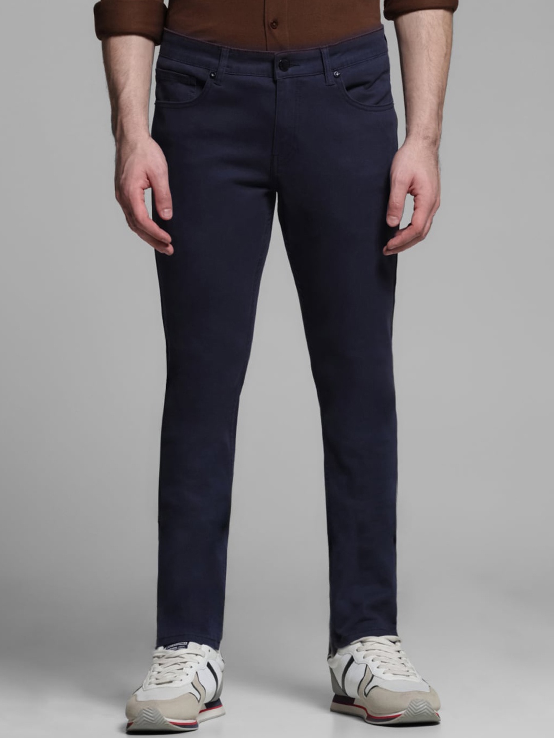 

Jack & Jones Men Slim Fit Trousers, Blue