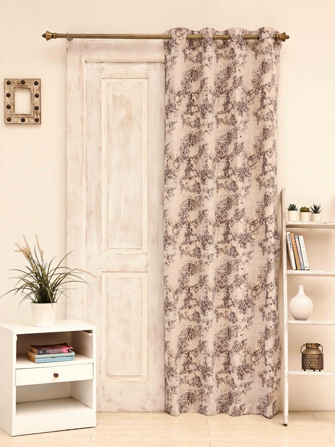 

Ariana Brown & Beige Ethnic Motifs Printed Room Darkening Long Door Curtain