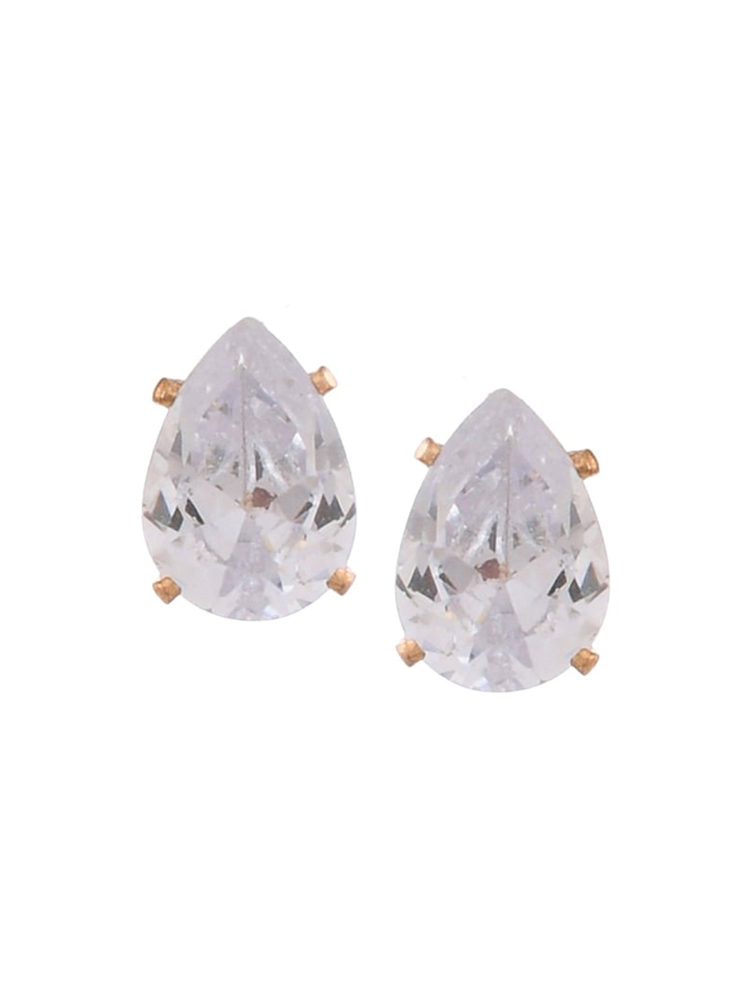 

Silvermerc Designs Diamond Shaped Studs Earrings, Gold