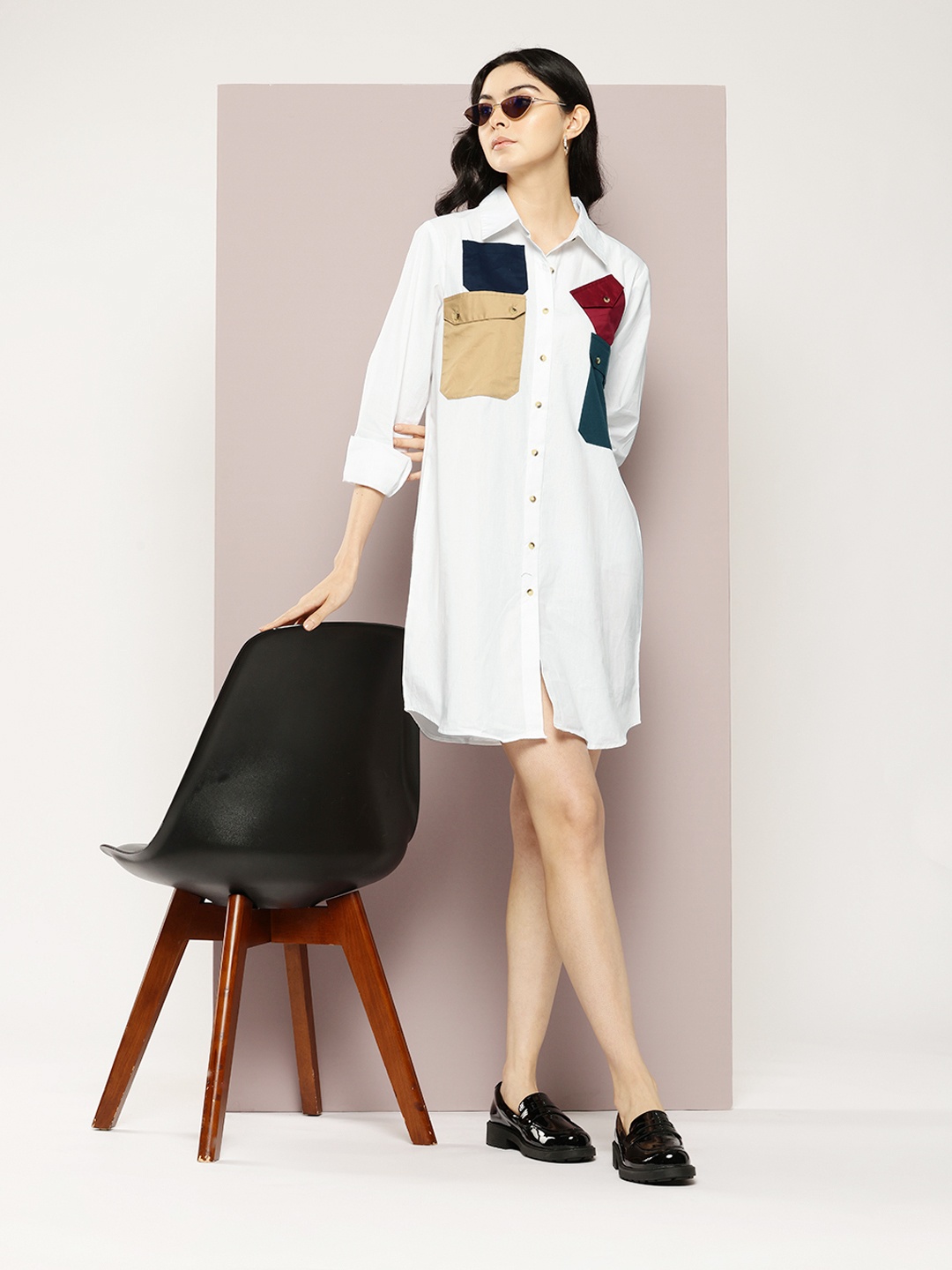 

Kook N Keech Pure Cotton Shirt Dress, White